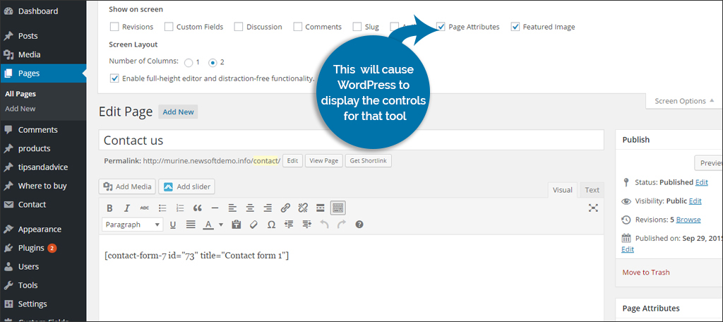 page proofreader Page Ascribes setting enables