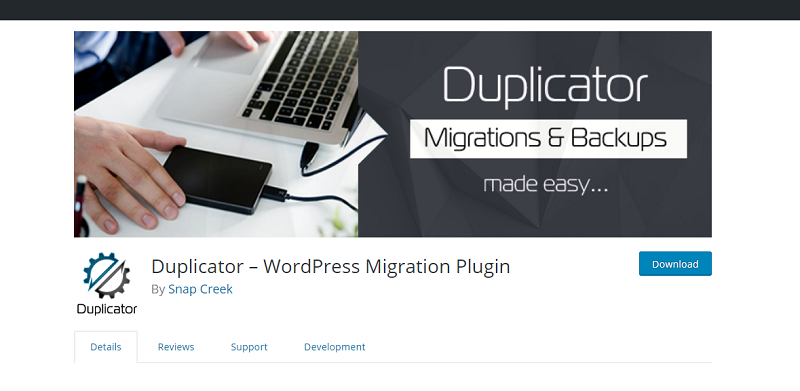 Duplicator Plugin