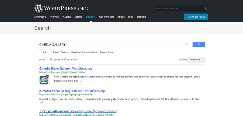 Gmedia Gallery Plugin Search