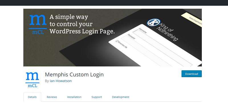 Memphis Custom Login Plugin