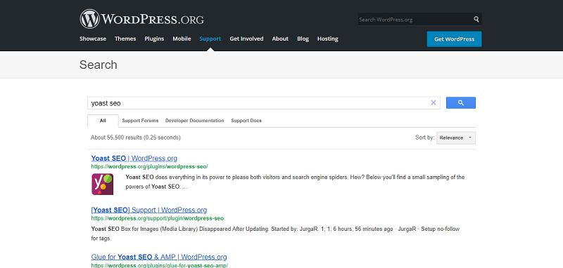 Yoast SEO Plugin Searching