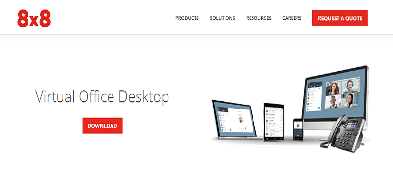 8x8 Virtual Office Desktop