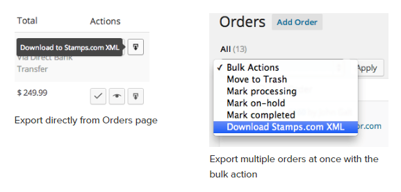 Quickly Export Orders