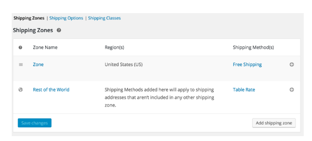 Table Rate Shipping Table Rate Shipping