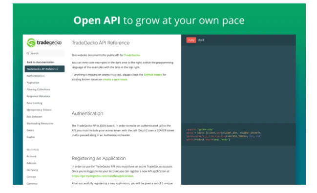 TradeGecko API TradeGecko API