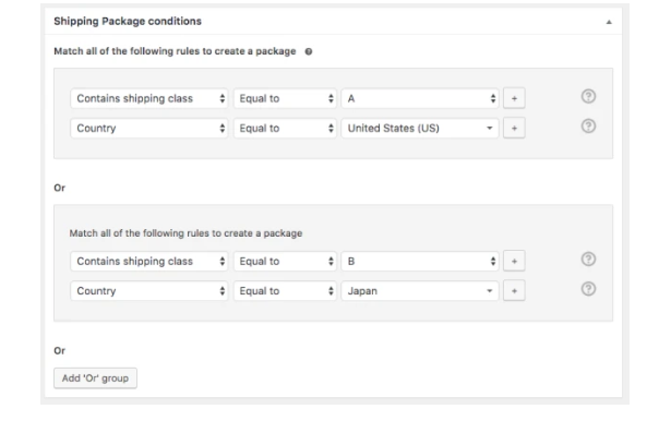 WooCommerce Advanced Shipping Packages