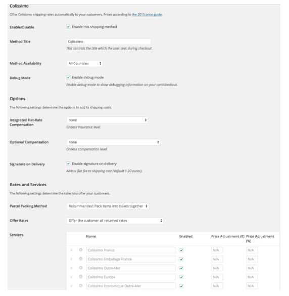 WooCommerce Colissimo Shipping