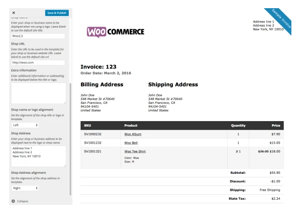 WooCommerce Print Invoices WooCommerce Print Invoices