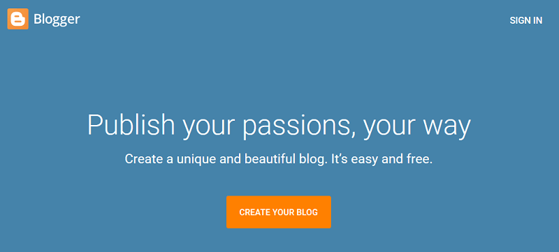 Blogger Blogging Platform