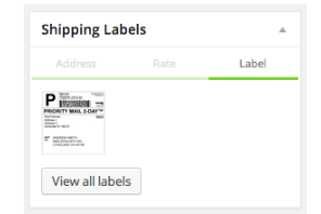 shipping label