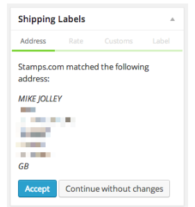 shipping labels