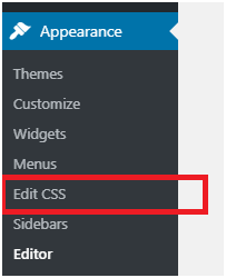 Edit CSS