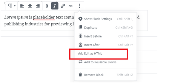 Edit HTML Edit HTML