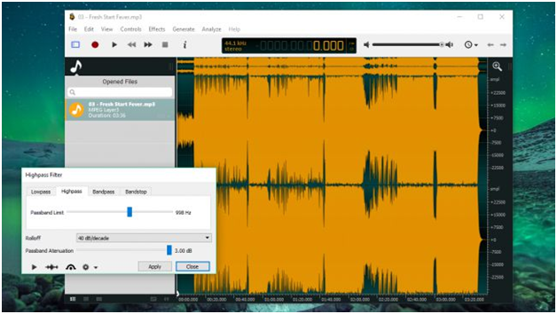 Ocenaudio is known for its clean interface Ocenaudio has a great UI to work with