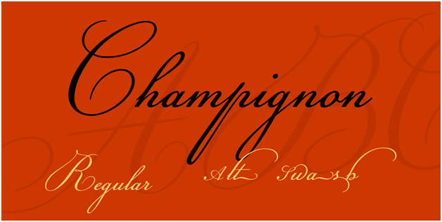 The Champignon font is great for labeling