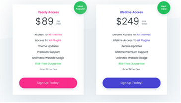 Divi Theme Pricing