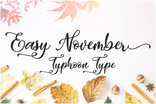 Easy November is a more loopy font than even Endestry