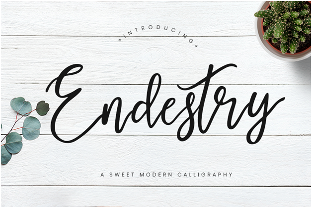 Endestry is a modern take on old letter fonts