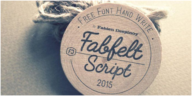 Fabfelt script graphic