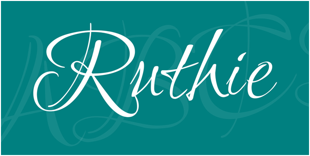 The Ruthie Font instantly reminds you of a Harry Potter Book