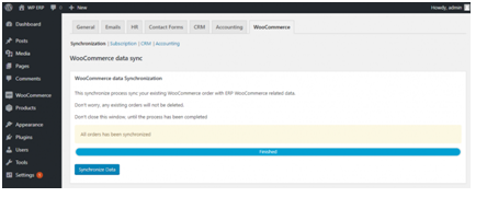 ERP Integration with woocommerce
