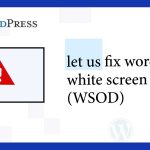 Fix WordPress White Screen of Death
