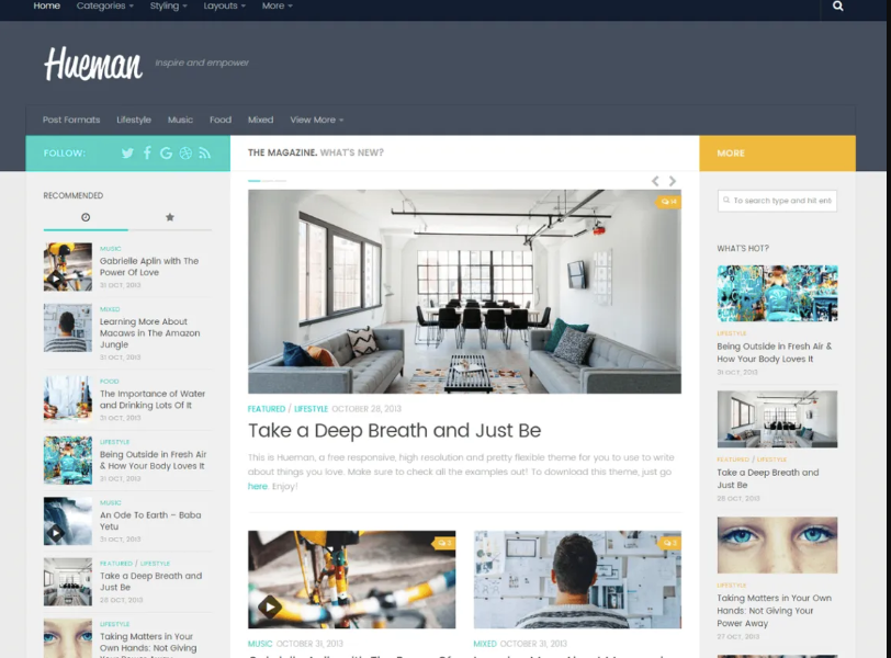 Hueman WordPress theme