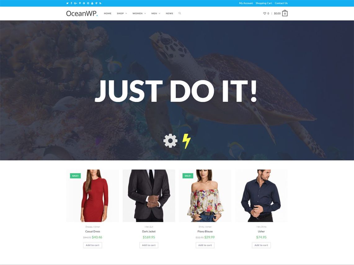 Oceanwp theme