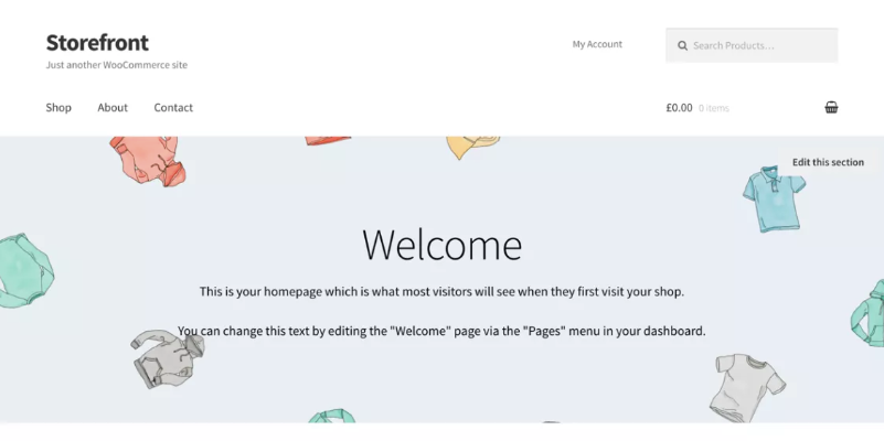 Storefront WordPress theme