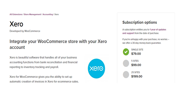 WooCommerce Xero Integration