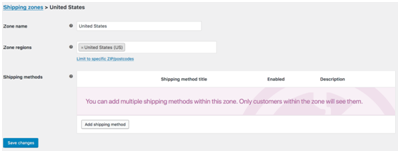 Woocommerce Shipping