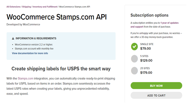 Woocommerce Stamp Intergration