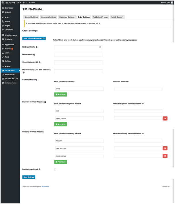 Woocommerce netsuite integration