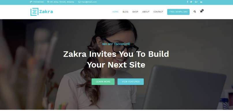 Zakra wordpress theme Zakra theme