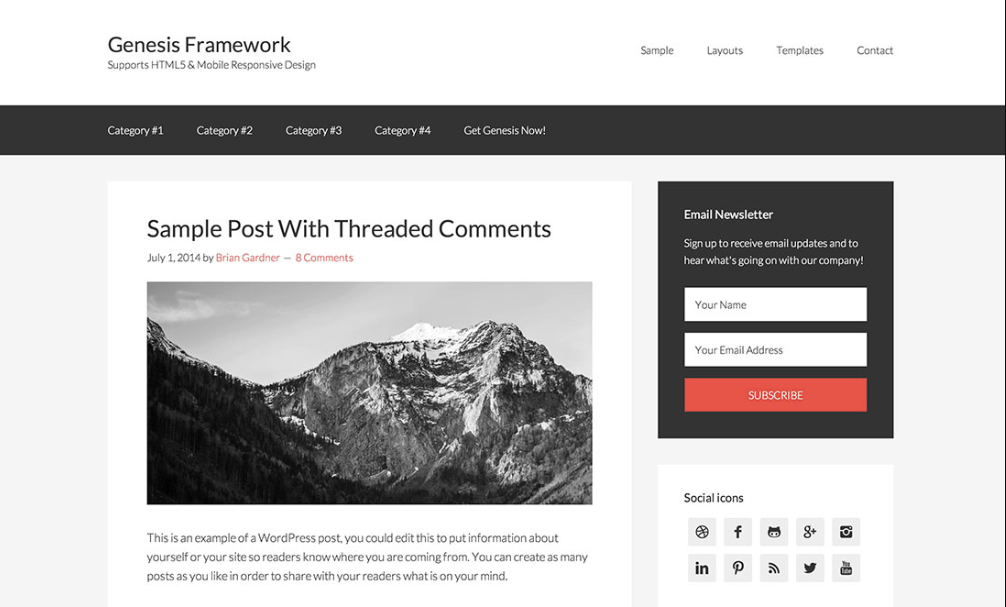 ganesis framework genesis theme