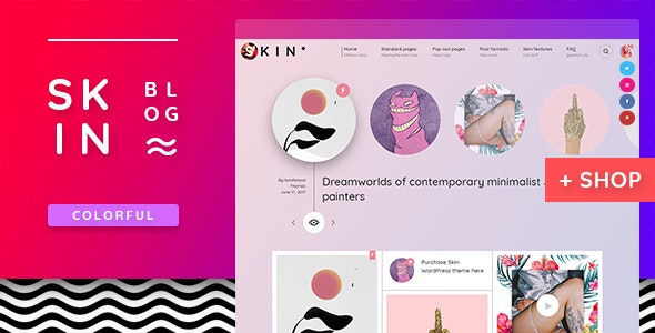 skin wordpress theme skin theme
