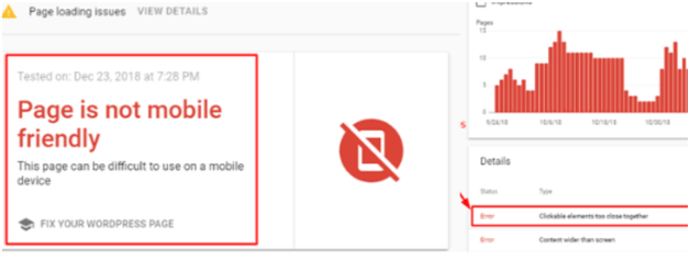 Page is not mobile friendly Page is not mobile friendly