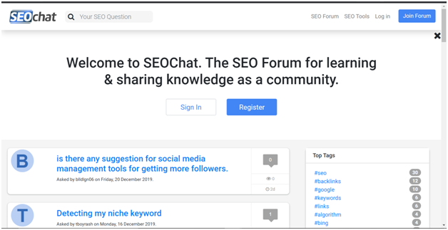 SEO Chat Forum