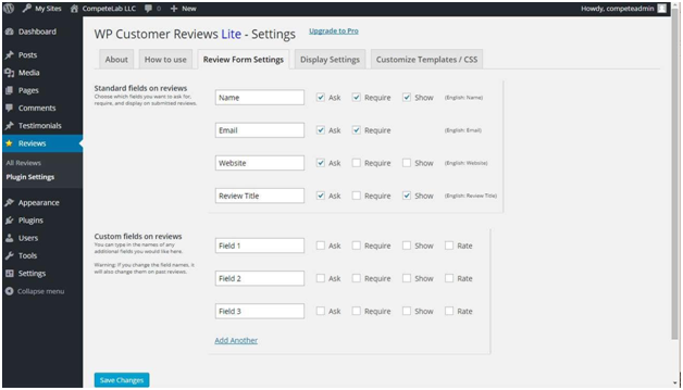 WP Customer review WP Customer review