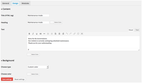 plugin setting