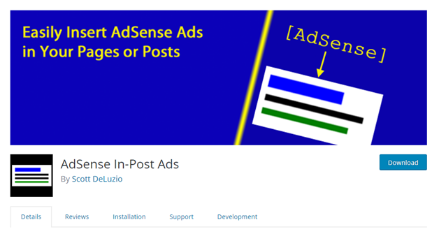 Adsense in post ad