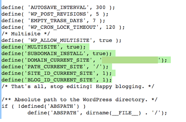 Subdomain Install