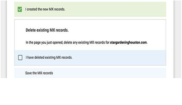 Created New MX Records