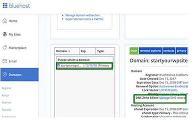 Select Your Domain Select Your Domain