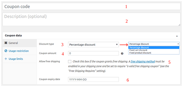 Types of coupon codes