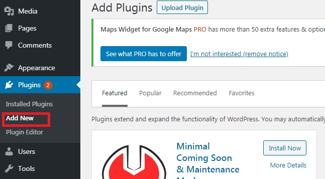 Add New Plugin