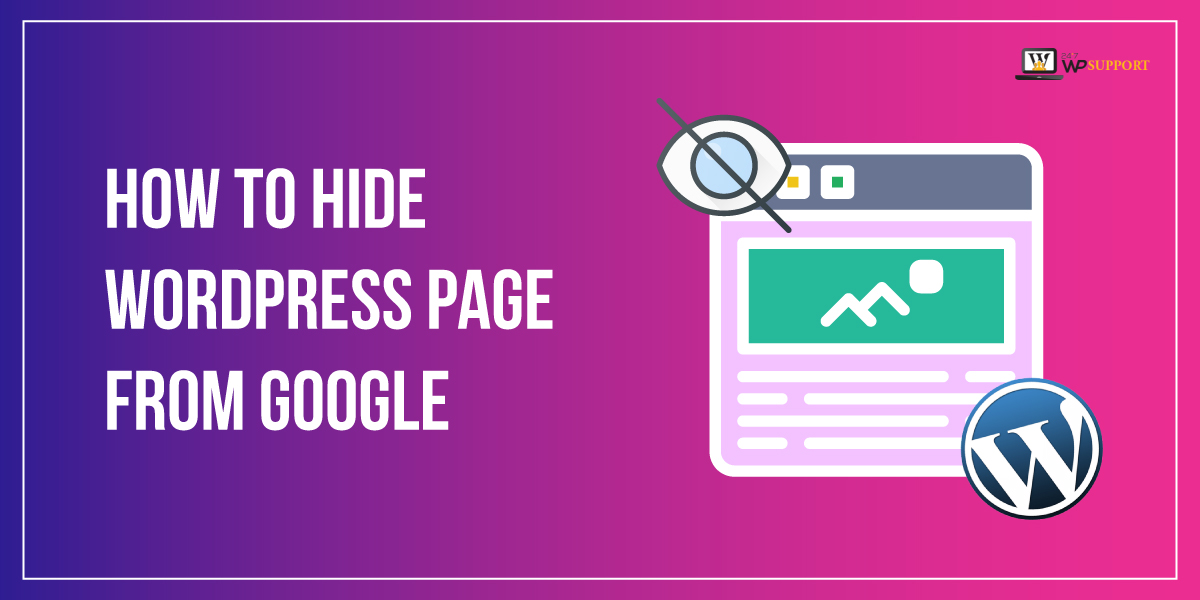 How to Hide WordPress Page from Google 
