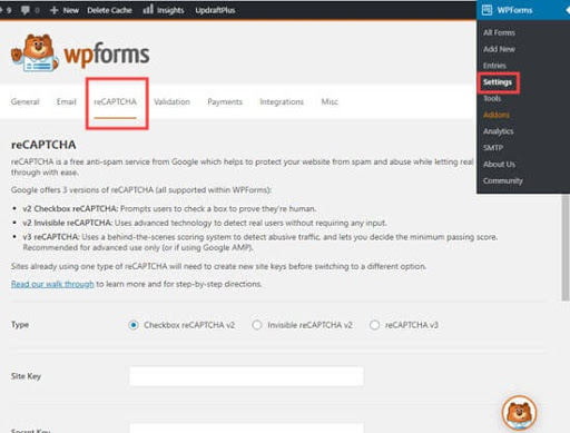 WPForm Recaptcha WPForm Recaptcha