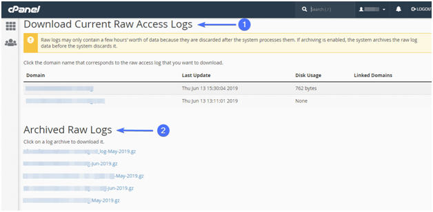 Archive raw logs