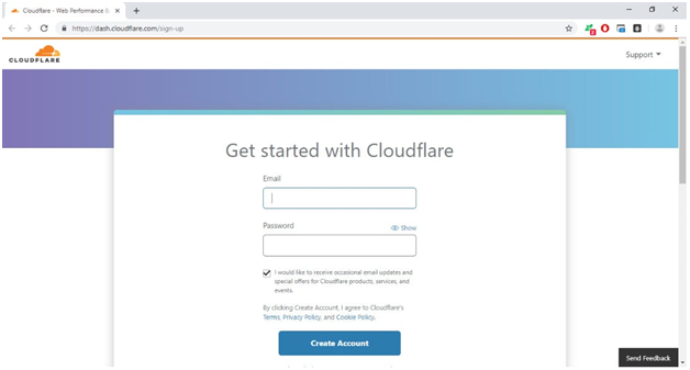 Get started with cloudflare